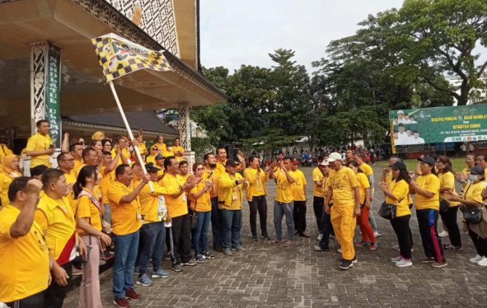 Ribuan Peserta Ikuti Jalan Sehat dan Festival Marching Band di Siantar