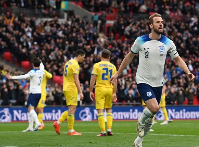Gol Harry Kane dan Saka Menangkan Inggris atas Ukraina