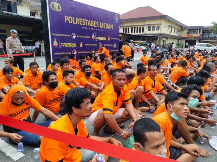 Polrestabes Medan Bekuk 369 Pelaku Kejahatan
