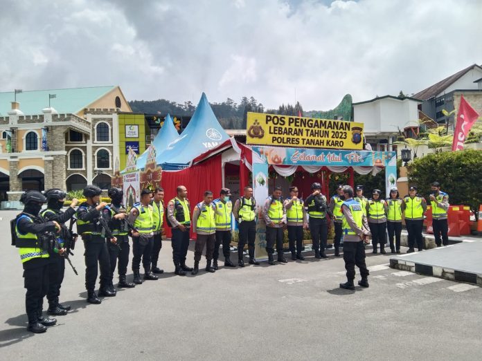 Polres Tanah Karo laksanakan Patroli Cipta Kondisi di jalur jalan raya wilayah Kabupaten Karo. (f:ist/mistar)