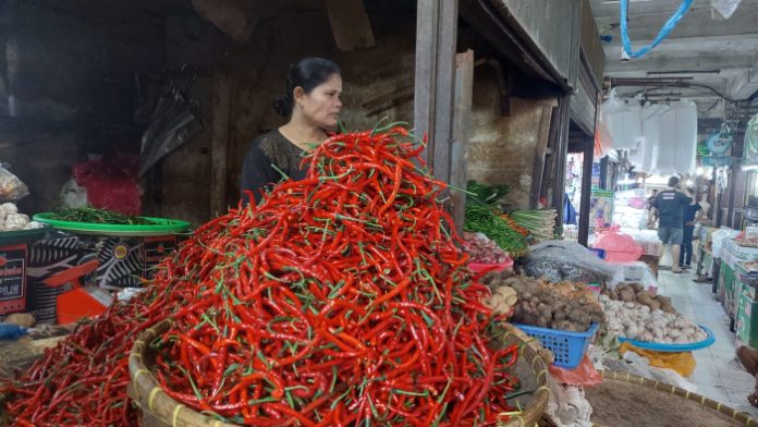 Harga Cabai Merah Anjlok Diiringi Permintaan Menurun di Medan