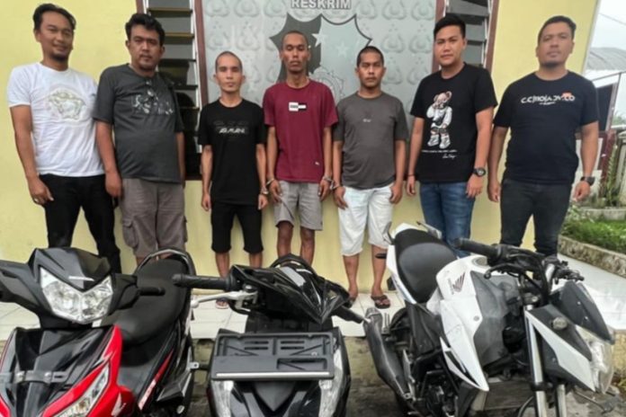 Beraksi di Simalungun, Komplotan Pencuri Sepeda Motor Asal Tapteng Ditangkap
