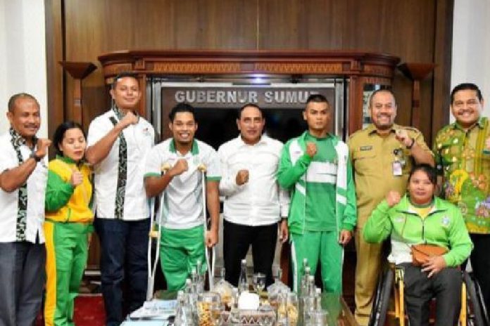 National Paralympic Committee (NPC) Provinsi Sumatera Utara menargetkan kontingen yang diberangkatkan ke Pekan Paralimpik Nasional (Peparnas) 2024 Sumut Aceh, finis lima besar. (ANTARA/HO)