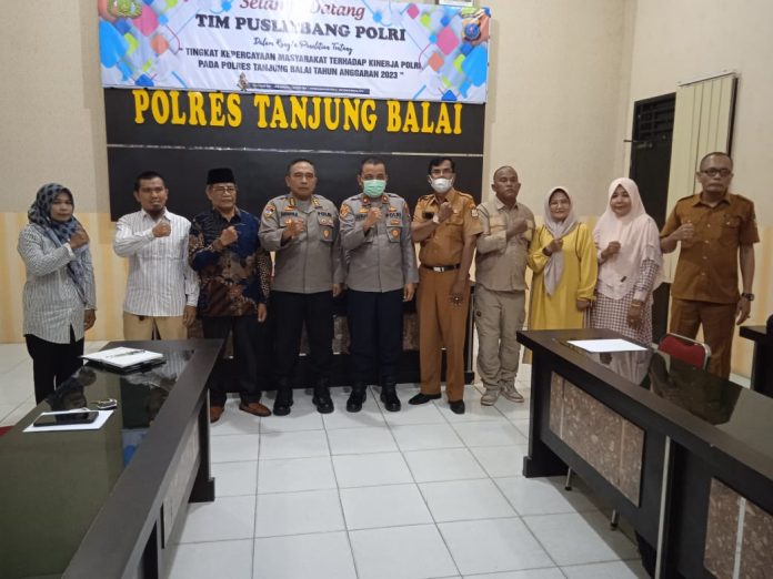 Tim Puslitbang Polri lakukan kunjungan ke Polres Tanjung Balai.