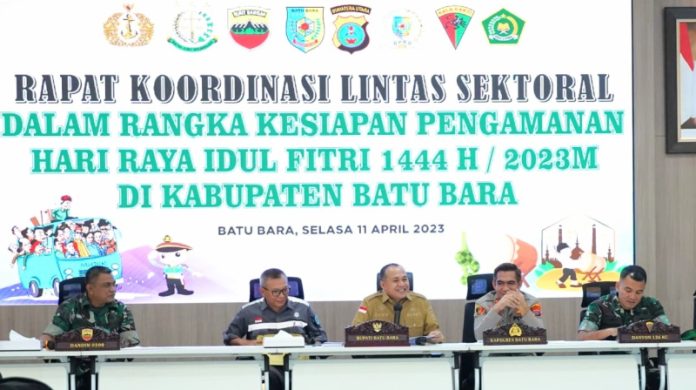 Forkopimda Batu Bara Rakor Pengamanan Idulfitri 2023