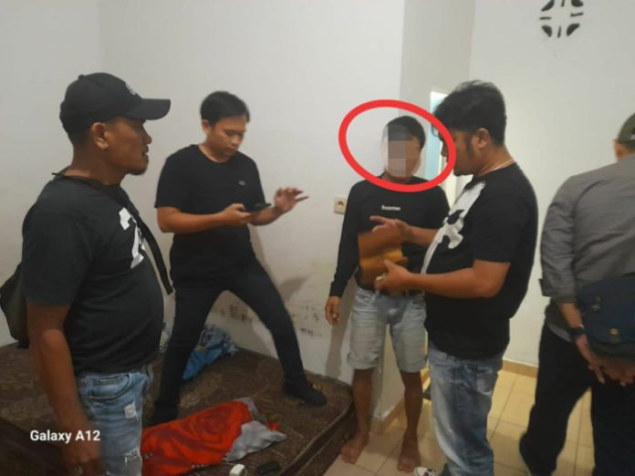 Polisi menangkap RS di Medan. (ist/mistar)