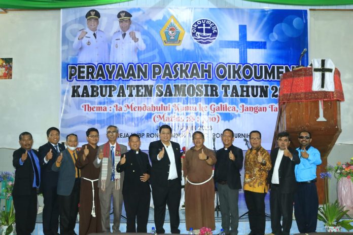 Paskah Oikumene Kabupaten Samosir 2023 Diikuti 300 Orang