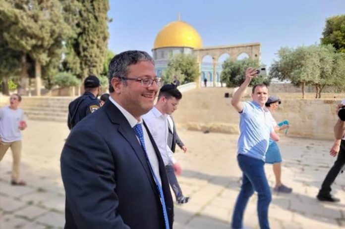 Menteri Keamanan Israel berkunjung ke Kompleks Al Aqsa (ist/mistar)