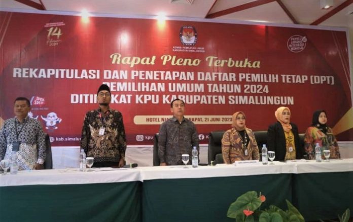 Rapat Pleno KPU Simalungun