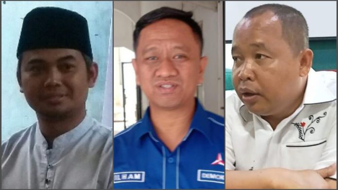Kolase Ketua parpol: Gusmiyadi, Ilhamsyah Sinaga dan Timbul M Lingga.