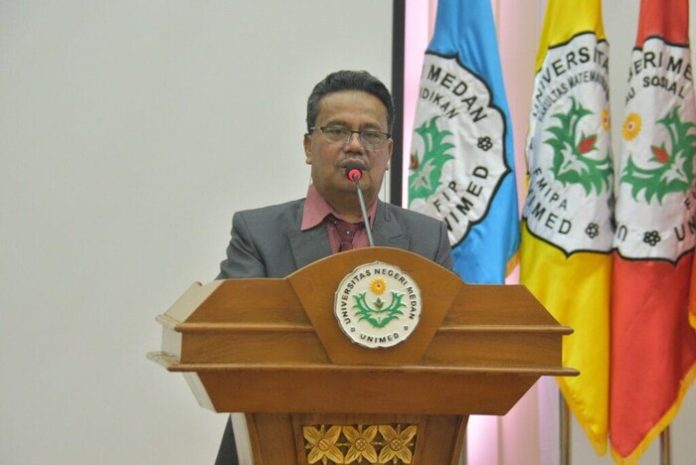 Rektor Unimed terpilih Prof Baharuddin. (f: ist/mistar)