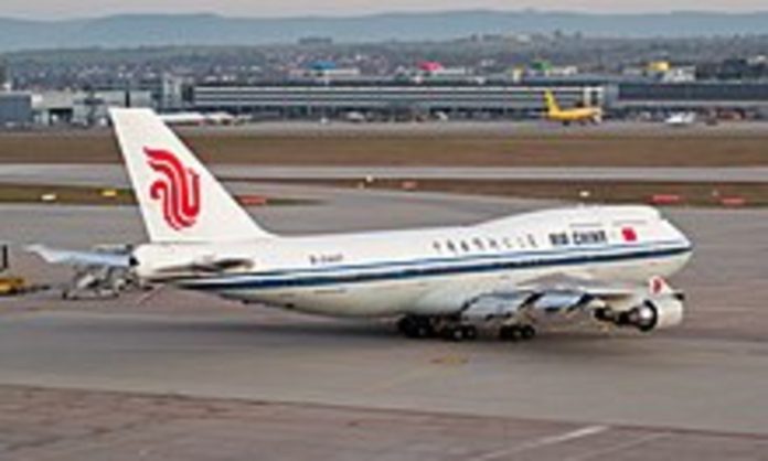 Maskapai penerbangan Air China.