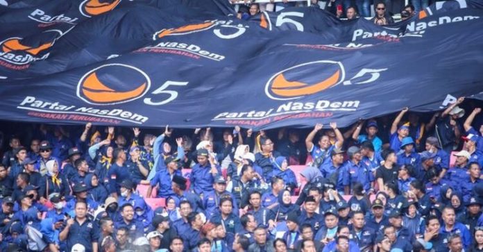 Apel Siaga Perubahan partai Nasdem di Stadion Gelora Bung Karno (GBK).