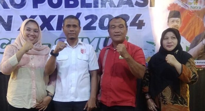 Sekretaris Pengprov PRSI Sumut di Posko Publikasi PON 2024, Medan (f:ist/mistar)