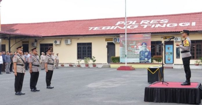 Dua Kapolsek di Polres Tebing Tinggi Disertijabkan