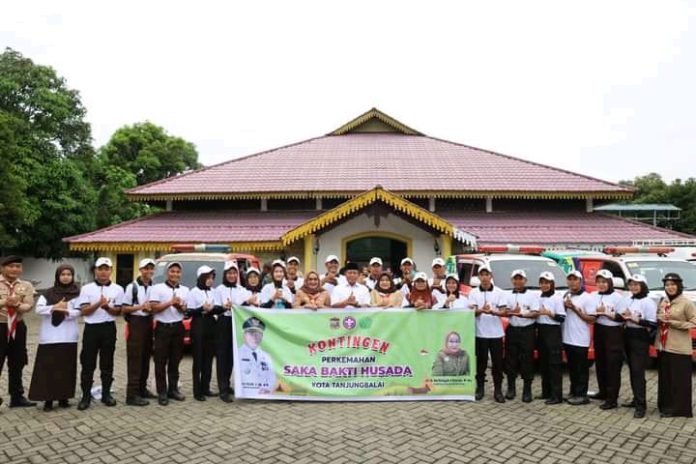 Kadinkes Dampingi Wali Kota Lepas Keberangkatan Kontingen SBH Tanjung Balai