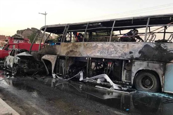 Kecelakaan bus maut di Aljazair tewaskan 34 orang.