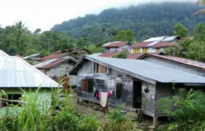 Perkampungan warga Desa Simempar Kecamatan Gunung Meriah, Kabupaten Deli Serdang.