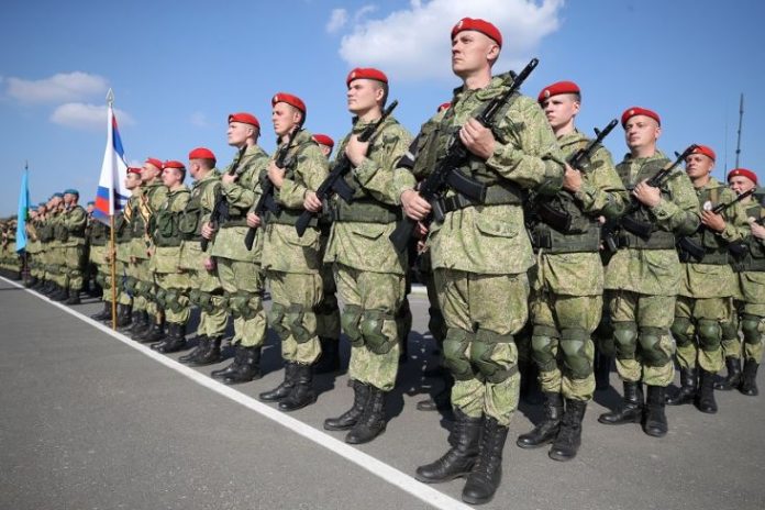 Tentara Rusia saat di Ukraina.