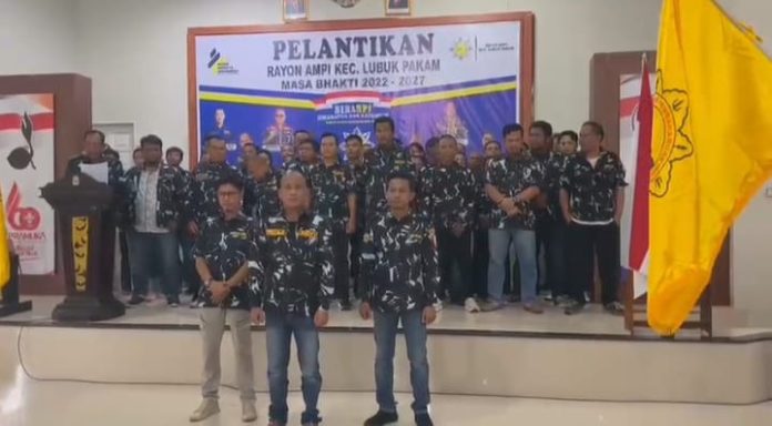 Yusrizal Barus Dilantik Jadi Ketua Rayon AMPI Lubuk Pakam