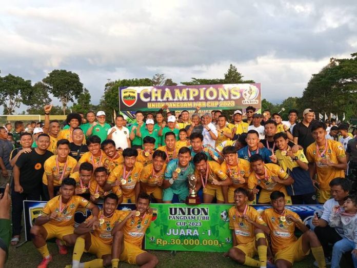 Turnamen Sepakbola Union Pangdam I/BB Cup 2023 Berjalan Sukses