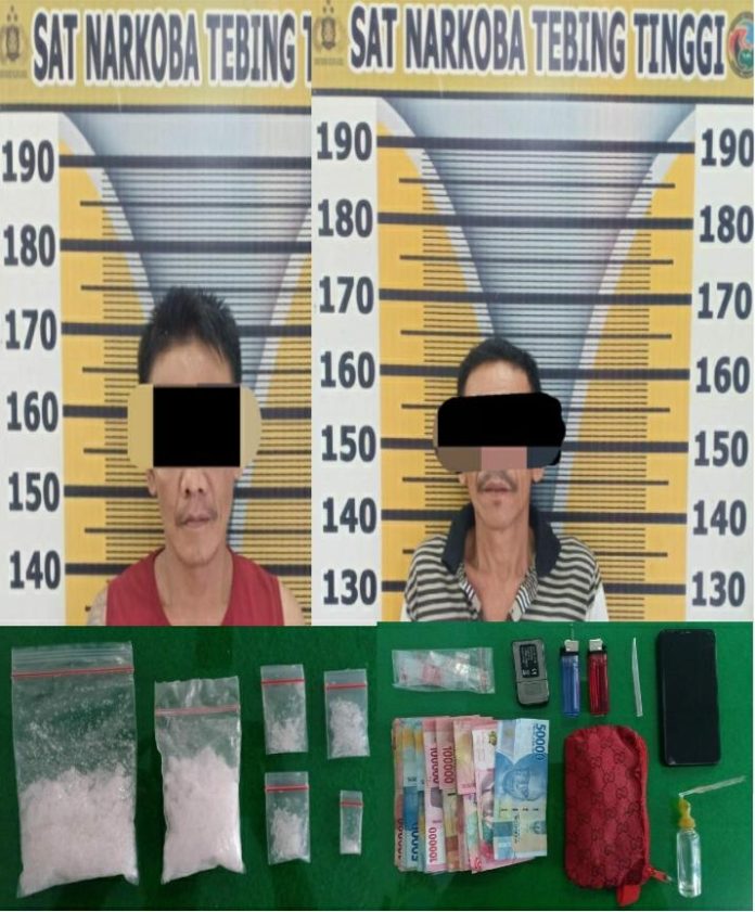 Dua Warga Terlibat Narkoba yang Ditangkap Tim Gabungan Subdenpom I1-1 Diserahkan ke Polres Tebing Tinggi