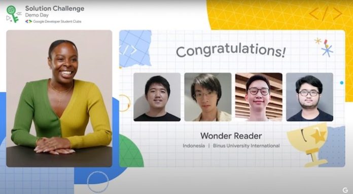 Mahasiswa BINUS sukses di Google Solution challenge 2023.