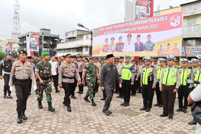 Polres Padang Sidempuan Apel Gelar Pasukan Pengamanan Pilkades Serentak di 42 Desa