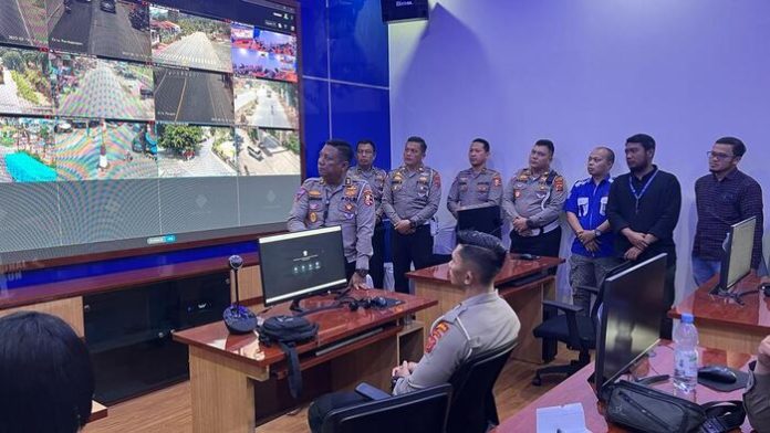Personel Sat lantas Polres Simalungun saat mengikuti pelatihan ETLE.(f:ist/mistar)