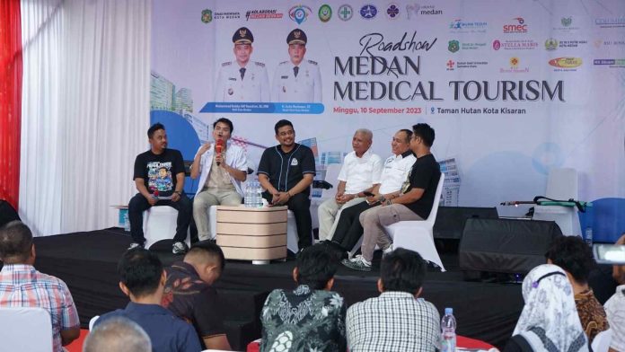 Kegiatan Medan Medical Tourism yang digelar di Taman Hutan Kota Kisaran.