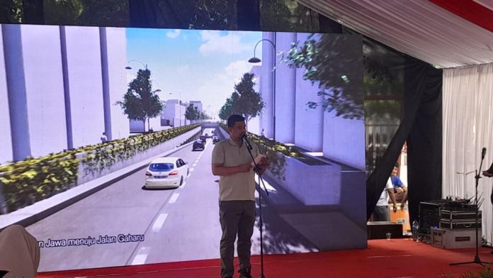 Letakkan Batu Pertama Underpass HM Yamin, Wali Kota Bobby Target Kita 15 Bulan Selesai