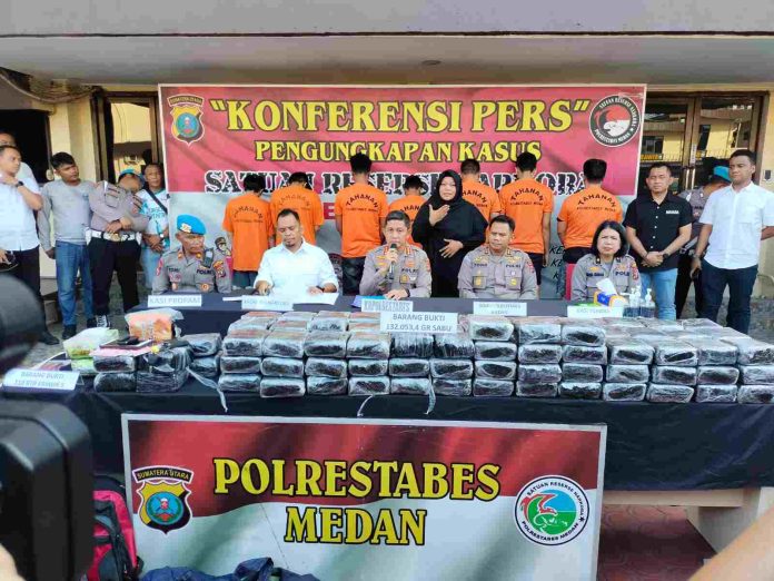 Sepekan, 56 Kasus Narkoba Diungkap Polrestabes Medan