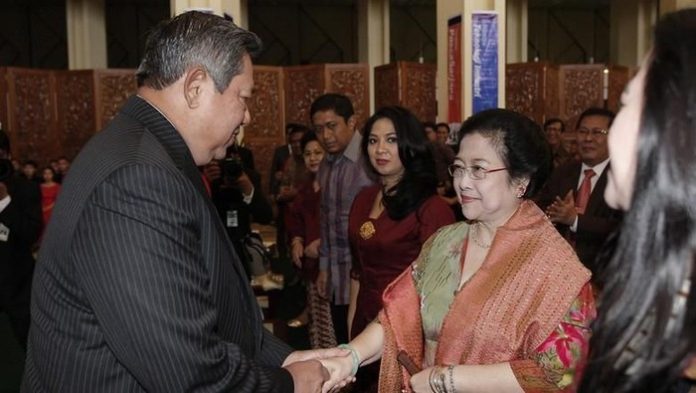 SBY dan Megawati Soekarnoputri. (f:ist/mistar)