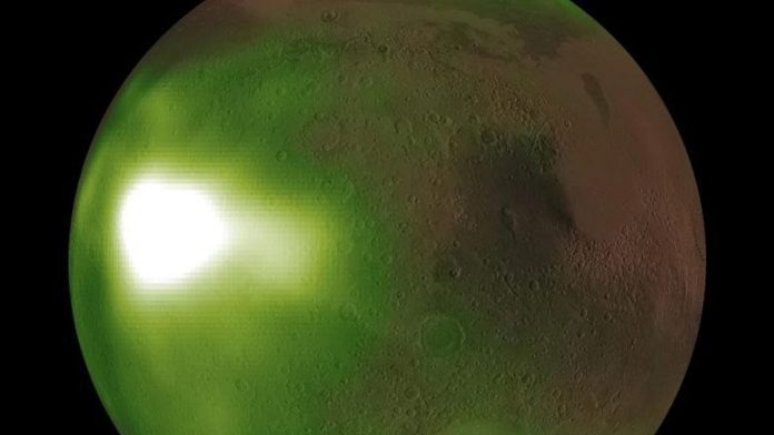 Mars berubah menjadi hijau