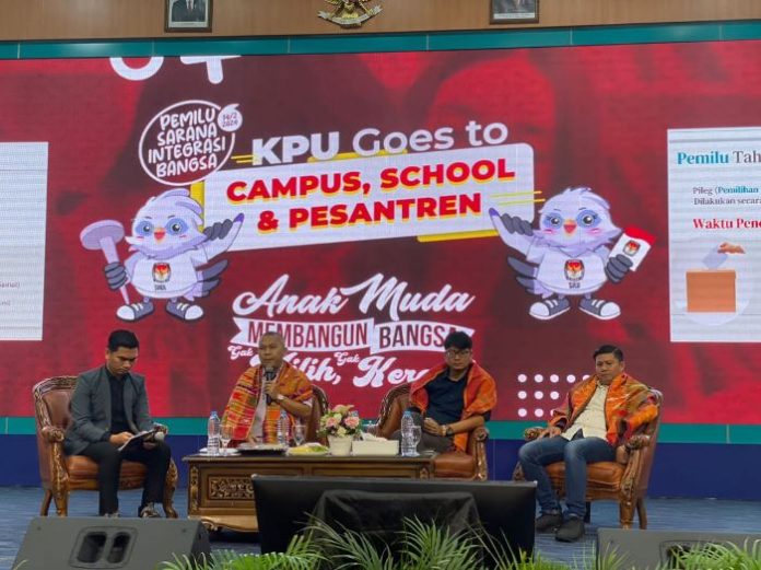 KPU Sumut Mengedukasi Pemilih Pemula di Kampus UMSU