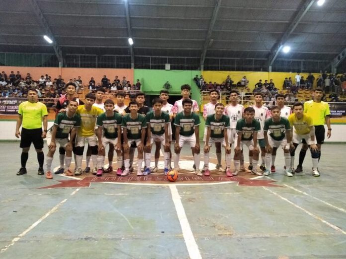 Partai Final Turnamen Futsal Tingkat Pelajar Piala Kapolres Binjai (f:ist/mistar)