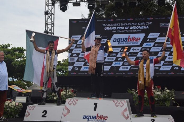 ean Bruno Pastorello kembali menjadi juara di Dairi Cup aquabike jetski world championship, (f: Bobby/Mistar)