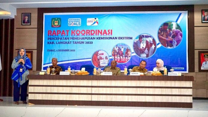 Plt Bupati Langkat Buka Rakor Kemiskinan Ekstrim (f:Endang/mistar)