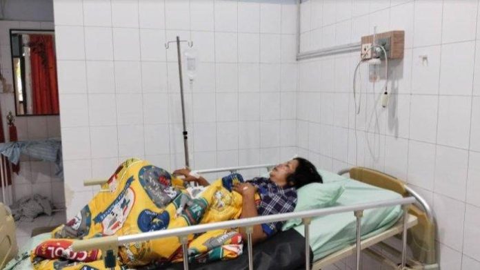 Nur Ampu Sitakar dirawat di RS Sari Mutiara Lubuk Pakam (f:ist/mistar)