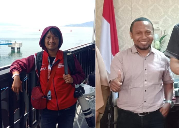 Kolase foto Ketua PFI Medan, Rizky Cahyadi (kiri) dan Devis Karmoy, Ketua Koperasi Pers Indonesia (kanan). (f:ist/mistar)
