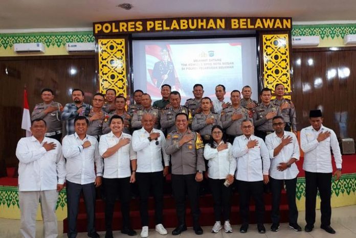 Kunjungi Polres Pelabuhan Belawan, Komisi I DPRD Medan Ingatkan Peran Polri Jaga Kondusifitas Pemilu
