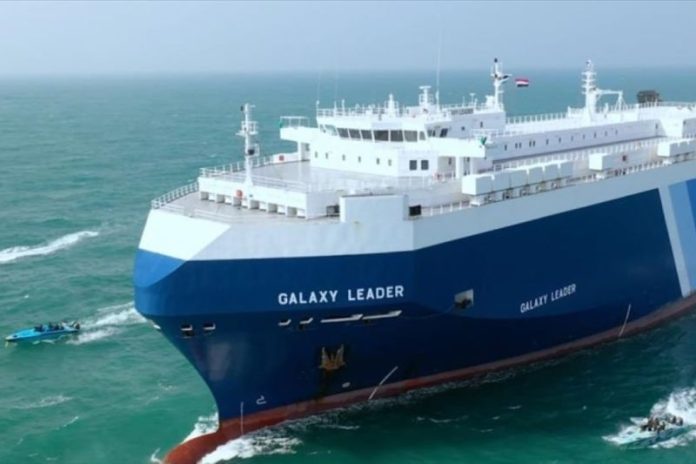 Houthi membajak sebuah kapal milik sebuah perusahaan Israel di Laut Merah (f:ist/mistar)
