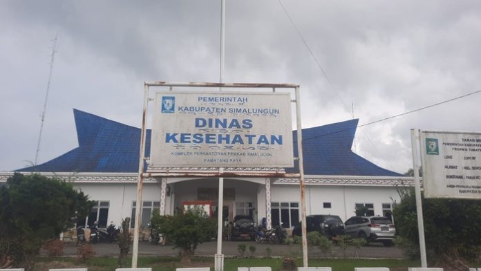 Kantor Dinas Kesehatan Kabupaten Simalungun.(f:indra/mistar)
