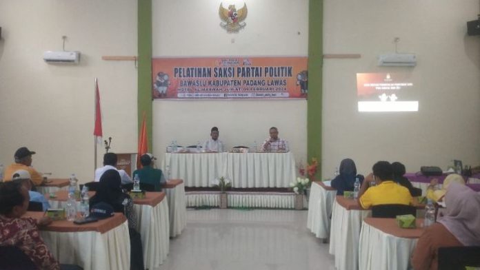 Bawaslu Palas Lakukan Pelatihan Saksi Parpol Pemilu 2024