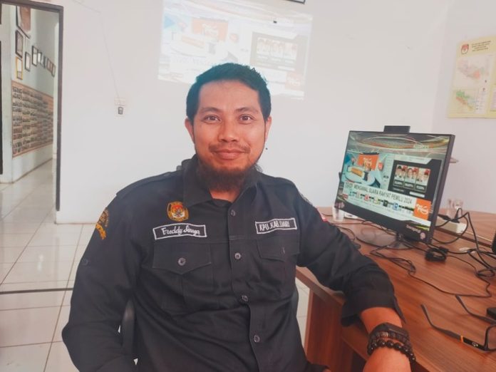 Ketua KPU Dairi, Freddy Sinaga (f:manru/mistar)