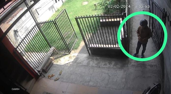 Rekaman CCTV curanmor di Jalan Jati II Medan Kota