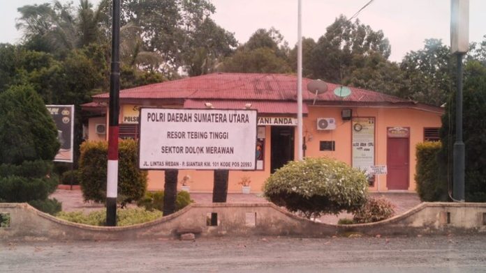 Kantor Polsek Dolok Merawan Resort Tebingtinggi (f:damanik/mistar)