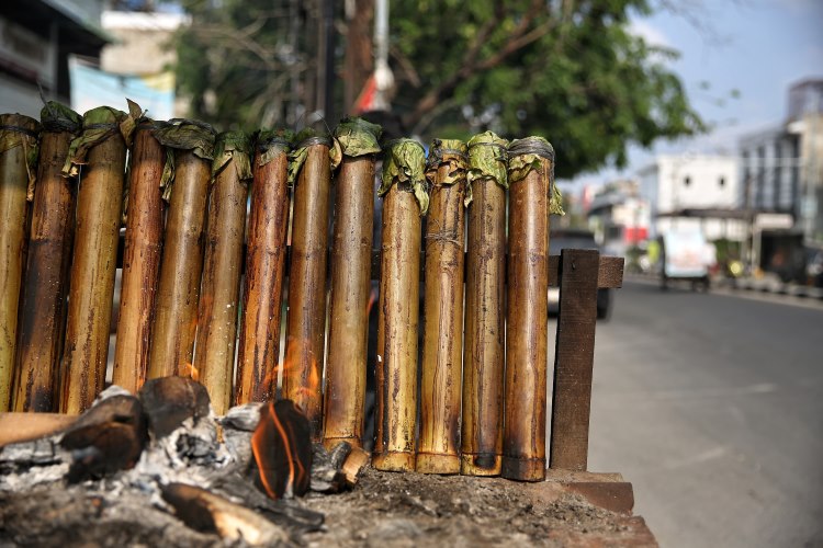 Lemang bambu khas Medan menjadi pilihan takjil berbuka puasa