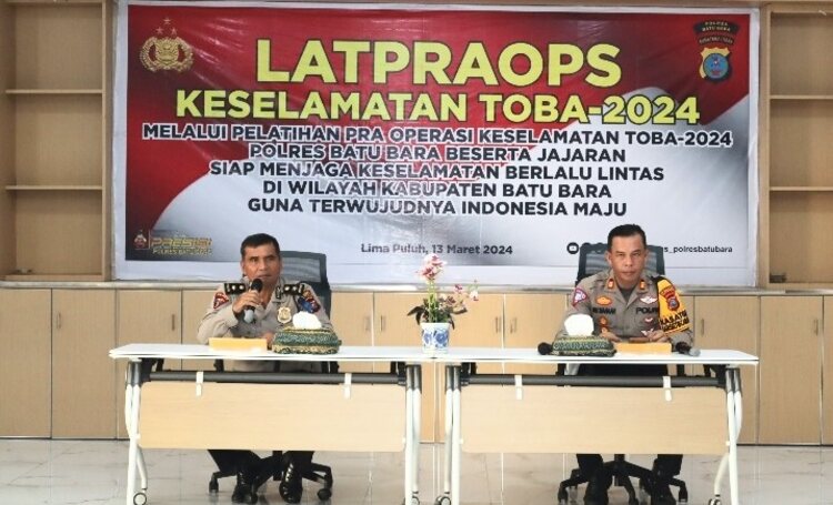 Lat Pra Ops Keselamatan Toba 2024 Ini Paparan Kabag Ops Batu Bara