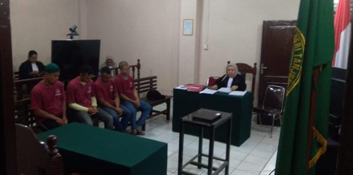Empat terdakwa pengedar narkotika dituntut hukuman mati di PN Tanjungbalai (f:ist/mistar)